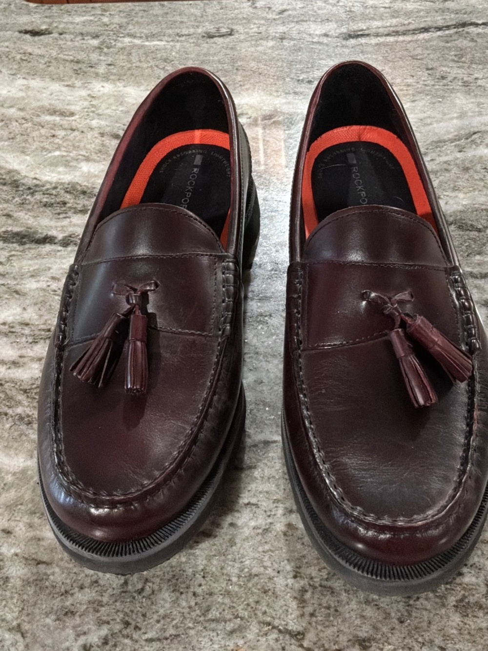 Brand NEW, NEVER worn Rockport chocolate brown loafer
